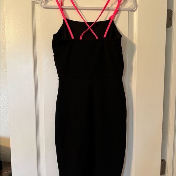 Venus Black Dress with Pink Accents XS - Picture 3 of 5